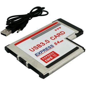 3x(Express Card 54mm To Usb 3.0 X 2 Port Expresscard Pci-E To Usb Adapter3442 3x(Express Card 54mm To Usb 3.0 X 2 Port Expresscard Pci-E To Usb Adapter3442