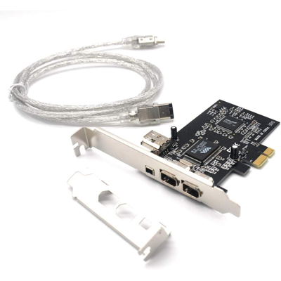 Branded Pcie 3 Ports 1394a Firewire Expansion Card, Pci Express (1x) To External Ieee 1 Branded Pcie 3 Ports 1394a Firewire Expansion Card, Pci Express (1x) To External Ieee 1