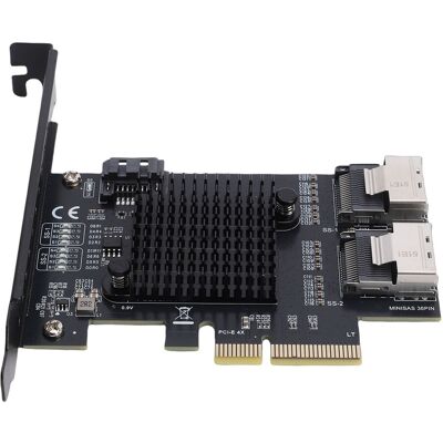 Pcie To Serial Ata Card 6gbps Pci Express 4x To 2 Port Minisas Sff 8087 And Set Pcie To Serial Ata Card 6gbps Pci Express 4x To 2 Port Minisas Sff 8087 And Set