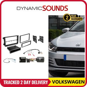 Connects2 Volkswagen Single/double Din Car Stereo Fascia, Stalk Adaptor Fitting Kit Connects2 Volkswagen Single/double Din Car Stereo Fascia, Stalk Adaptor Fitting Kit