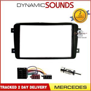 Connects2 Double Din Stereo Fascia Iso Aerial Kit Black For Mercedes Vito 2003-2006 Connects2 Double Din Stereo Fascia Iso Aerial Kit Black For Mercedes Vito 2003-2006
