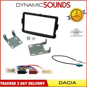 Connects2 Double Din Stereo Radio Fitting Kit Fascia Iso Aerial Adaptor For Dacia Sandero Connects2 Double Din Stereo Radio Fitting Kit Fascia Iso Aerial Adaptor For Dacia Sandero