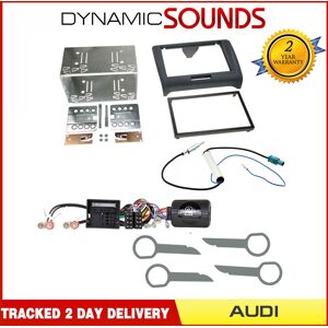 Connects2 For Audi Tt 06-14,Double Din Stereo Fascia Steering Antenna Adaptor Fitting Kit Connects2 For Audi Tt 06-14,Double Din Stereo Fascia Steering Antenna Adaptor Fitting Kit