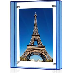 Rivermedia 2 X 5x7 Blue Acrylic Picture Frame Photo Sleek Table Top 5x7 Inches 12.7x17. 8cm Rivermedia 2 X 5x7 Blue Acrylic Picture Frame Photo Sleek Table Top 5x7 Inches 12.7x17. 8cm