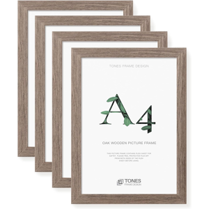 Does Not Apply A4 Frame 4 Pack – Wood Dark Oak Picture Frame 21 X 29.7 Cm, Solid Wood Veneer Ph Does Not Apply A4 Frame 4 Pack – Wood Dark Oak Picture Frame 21 X 29.7 Cm, Solid Wood Veneer Ph