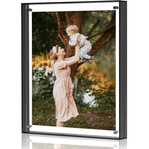 Rivermedia 2 X Set A4 Black Acrylic Picture Frame Photo Sleek Table Top 8.3\" X 11.7 Inches Rivermedia 2 X Set A4 Black Acrylic Picture Frame Photo Sleek Table Top 8.3\" X 11.7 Inches