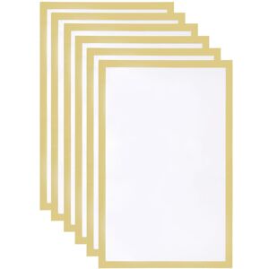 Uxcell 6pcs Self Adhesive Magnetic Wall Sign Holder, 11"X17" Frame Display,Gold Uxcell 6pcs Self Adhesive Magnetic Wall Sign Holder, 11"X17" Frame Display,Gold