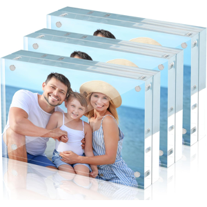 Does Not Apply 7x5 Photo Frames, 13 X 18 Cm Magnetic 5x7 Picture Frame,Double-Sided Glass Photo Does Not Apply 7x5 Photo Frames, 13 X 18 Cm Magnetic 5x7 Picture Frame,Double-Sided Glass Photo