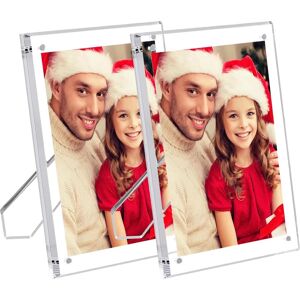 Sodial 2x(2 Packs 5x7 Inch Acrylic Picture Frames With Stand Clear Frame Z5m8)3037 Sodial 2x(2 Packs 5x7 Inch Acrylic Picture Frames With Stand Clear Frame Z5m8)3037
