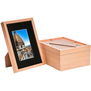 Nicola Spring 5x Light Wood A4 (8" X 12") 3d Shadow Box Frames With Black A5 Mount Display Nicola Spring 5x Light Wood A4 (8" X 12") 3d Shadow Box Frames With Black A5 Mount Display