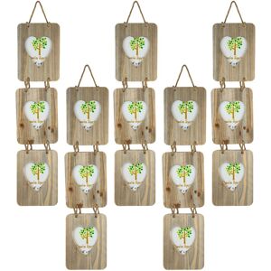Nicola Spring 5x Rustic Hearts Hanging 3 Photo Frames Wooden Picture Display 4 X 6" Natural Nicola Spring 5x Rustic Hearts Hanging 3 Photo Frames Wooden Picture Display 4 X 6" Natural