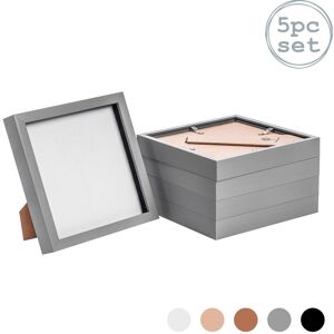 Nicola Spring 5x 3d Box Photo Frames Standing Hanging Craft Shadow Picture Frame 8 X 8" Grey Nicola Spring 5x 3d Box Photo Frames Standing Hanging Craft Shadow Picture Frame 8 X 8" Grey
