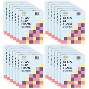 Plg Clip Frames 5"X 7' Frameless Photo Picture Frames Wall Hanging Deco - Pack Of 24 Plg Clip Frames 5"X 7' Frameless Photo Picture Frames Wall Hanging Deco - Pack Of 24