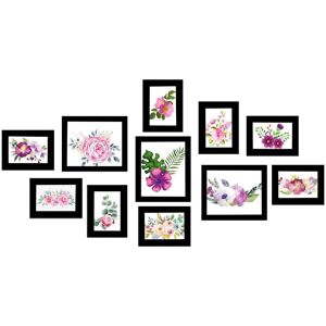 Tallon 11 Pcs Black Gallery Wall Photo Frameset Glass Front Wall Hanging Picture Frames Tallon 11 Pcs Black Gallery Wall Photo Frameset Glass Front Wall Hanging Picture Frames