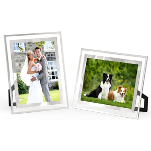 Does Not Apply 2 Pcs Glass Photo Frames 5x7 Inch, Transparent Glass Picture Frame, Horizontal O Does Not Apply 2 Pcs Glass Photo Frames 5x7 Inch, Transparent Glass Picture Frame, Horizontal O