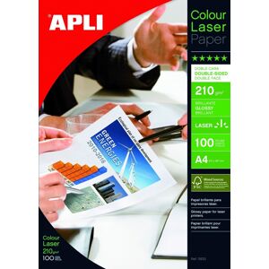 Apli Double Sided Colour Laser Photo Paper A4 210gsm Pack Of 100 Apli Double Sided Colour Laser Photo Paper A4 210gsm Pack Of 100