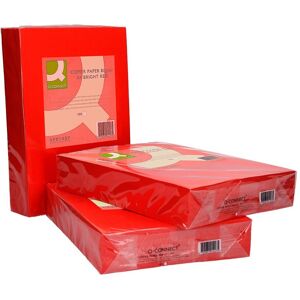 Q-Connect Bright Red A4 Copier Paper - 500 Sheets Q-Connect Bright Red A4 Copier Paper - 500 Sheets