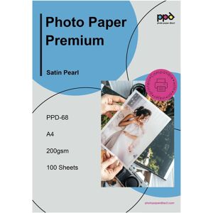 Ppd 100 Sheets A4 Inkjet Premium Satin Semi-Gloss (Lustre) Photo Paper 200gsm P Ppd 100 Sheets A4 Inkjet Premium Satin Semi-Gloss (Lustre) Photo Paper 200gsm P
