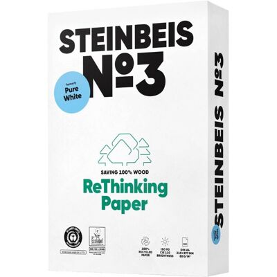 Steinbeis No3 Eco Copy Paper - A4 80g/m² 2500x Steinbeis No3 Eco Copy Paper - A4 80g/m² 2500x