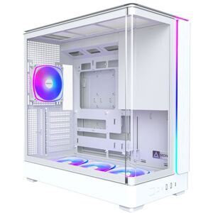 Montech King 45 Pro Mid Tower Chassis, White, Tempered Glass, 4 X 120mm Argb Fan Montech King 45 Pro Mid Tower Chassis, White, Tempered Glass, 4 X 120mm Argb Fan