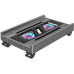 Adjustable Mobile Pc Tower Stand With Rgb Cooling Fan Telescopic Cpu Holder4886 Adjustable Mobile Pc Tower Stand With Rgb Cooling Fan Telescopic Cpu Holder4886
