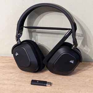 Corsair Hs80 Rgb Wireless Gaming Headset Carbon Black +usb Dongle For Pc Ps5 Ps4 Corsair Hs80 Rgb Wireless Gaming Headset Carbon Black +usb Dongle For Pc Ps5 Ps4