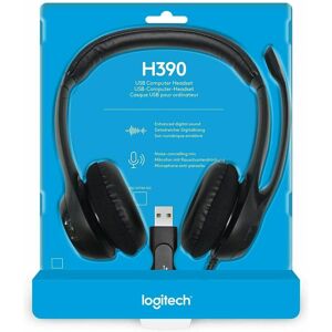 Logitech Pc H390 Wired Headset Stereo Headphones Noise-Cancelling Microphone Logitech Pc H390 Wired Headset Stereo Headphones Noise-Cancelling Microphone
