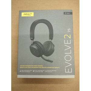 Jabra Evolve2 75 Headset Wireless Usb-A Ms Bluetooth Black (27599-999-999) Jabra Evolve2 75 Headset Wireless Usb-A Ms Bluetooth Black (27599-999-999)