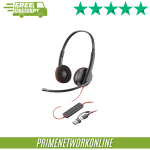 HP Poly Blackwire 3220 Usb-C Pc Headset – Black 100% Original ⭐⭐⭐⭐⭐ HP Poly Blackwire 3220 Usb-C Pc Headset – Black 100% Original ⭐⭐⭐⭐⭐