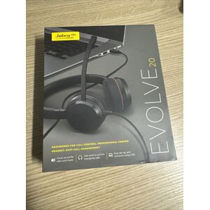 Jabra Evolve 20 Stereo Headset Microsoft Certified Headphones For Voip Softphone Jabra Evolve 20 Stereo Headset Microsoft Certified Headphones For Voip Softphone