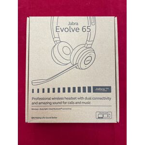Jabra Evolve 65 Ms Duo Bluetooth Headset - Black/silver Jabra Evolve 65 Ms Duo Bluetooth Headset - Black/silver
