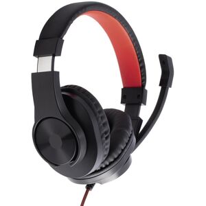 Hama Hs-Usb400 Stereo Office Usb Headset, Black / Red - 00139927 Hama Hs-Usb400 Stereo Office Usb Headset, Black / Red - 00139927