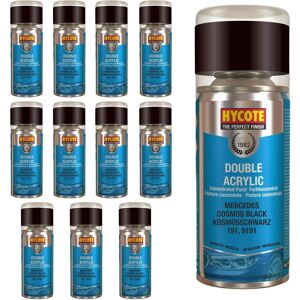 Hycote Colour Spray Paint Aerosol Mercedes Cosmos Black 150ml Fast Dry X12 Hycote Colour Spray Paint Aerosol Mercedes Cosmos Black 150ml Fast Dry X12