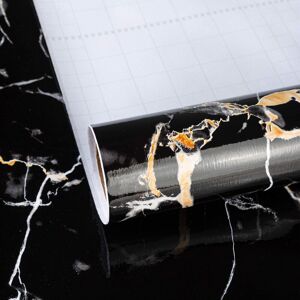 Totio Extra Wide Black Marble Wallpaper Shiny Thicken Granite Countertop Contac Totio Extra Wide Black Marble Wallpaper Shiny Thicken Granite Countertop Contac