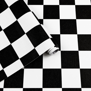 Does Not Apply Arthome Black And White Peel And Stick Wallpaper,43.5x610cm Mosaic Checkered Con Does Not Apply Arthome Black And White Peel And Stick Wallpaper,43.5x610cm Mosaic Checkered Con