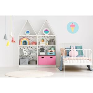 Transform Peel & Stick Small Dots Black & White Self-Adhesive Wallpaper Transform Peel & Stick Small Dots Black & White Self-Adhesive Wallpaper