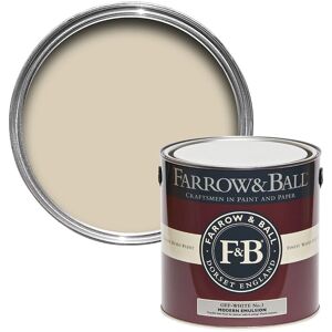 Farrow & Ball Modern Emulsion Matt Paint For Walls Ceilings Off-White No.3 2.5l Farrow & Ball Modern Emulsion Matt Paint For Walls Ceilings Off-White No.3 2.5l