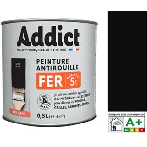 Paint Iron Glycero Antirust Black Gloss 0.5l Ral 9005 Addict Decoration P Paint Iron Glycero Antirust Black Gloss 0.5l Ral 9005 Addict Decoration P