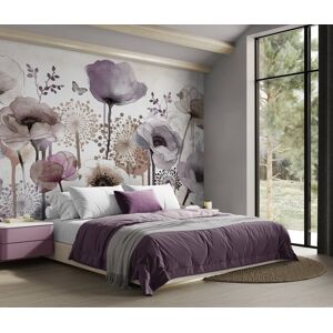 Art For The Home Poppy Purple Print To Order Fixed Size Mural Wallpaper Roll Art For The Home Poppy Purple Print To Order Fixed Size Mural Wallpaper Roll