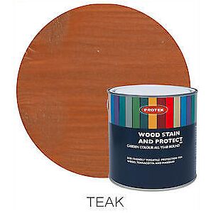 Protek Wood Stain And Protect 2.5l - Teak Protek Wood Stain And Protect 2.5l - Teak