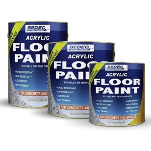 Bedec Premium Acrylic Anti-Slip Floor Paint Easy Clean Clear 5l Bedec Premium Acrylic Anti-Slip Floor Paint Easy Clean Clear 5l