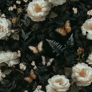 Does Not Apply Floral Peel And Stick Wallpaper, 44.5 * 300cm Black Butterfly Self Adhesive Remo Does Not Apply Floral Peel And Stick Wallpaper, 44.5 * 300cm Black Butterfly Self Adhesive Remo