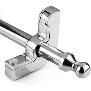 Black Country Metal Works Deluxe Bright Chrome Stair Rods With Ball Finials And Hinged Brackets – 12.5mm Black Country Metal Works Deluxe Bright Chrome Stair Rods With Ball Finials And Hinged Brackets – 12.5mm