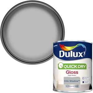 Dulux Quick Dry Gloss Paint For Wood And Metal - Chic Shadow 750ml Dulux Quick Dry Gloss Paint For Wood And Metal - Chic Shadow 750ml