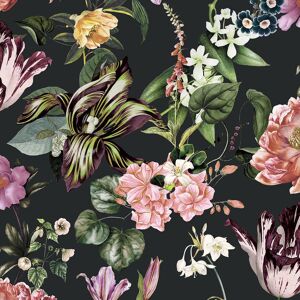 47460 - Flora Floral Rhapsody Schwarz Rose Green Galerie Wallpaper 47460 - Flora Floral Rhapsody Schwarz Rose Green Galerie Wallpaper