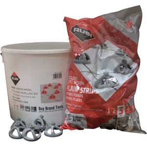 Rubi Landscapers Levelling Kit - For 20mm Porcelain (300x Spacers, 100x Caps) Rubi Landscapers Levelling Kit - For 20mm Porcelain (300x Spacers, 100x Caps)