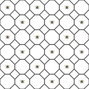 G45406 - Just Kitchens Bee Hive With Bees Black White Galerie Wallpaper G45406 - Just Kitchens Bee Hive With Bees Black White Galerie Wallpaper
