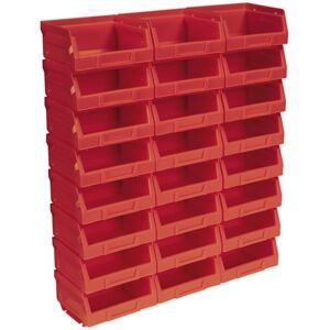 Thatcable 24 Pack Red 105 X 85 X 55mm Plastic Storage Bin - Warehouse Parts Picking Tray Thatcable 24 Pack Red 105 X 85 X 55mm Plastic Storage Bin - Warehouse Parts Picking Tray