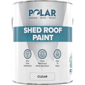 Polar Specialist Coatings Polar Shed Roof Paint - Clear 2.5 Litre Instant Waterproofing Protection For Polar Specialist Coatings Polar Shed Roof Paint - Clear 2.5 Litre Instant Waterproofing Protection For