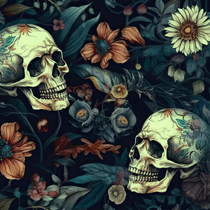 Does Not Apply 44.5cmx9m Peel And Stick Floral Wallpaper Dark Gothic Skull Floral Wallpaper For Does Not Apply 44.5cmx9m Peel And Stick Floral Wallpaper Dark Gothic Skull Floral Wallpaper For